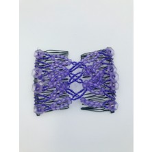 Renkli Boncuklu Esnek Geçirmeli Abiyelik Saç Süsü