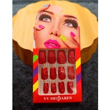 Monalisa Home Lüks Simli Figürlü Takma Tırnak