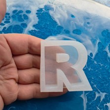 ElHobi Tekli Harf Epoksi Reçine Kalıbı - R