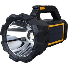 Powermaster W5191 Solar Şarjlı El Feneri Uzun Mesafe Işıldak