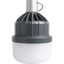 Ledx LN-616 80 Watt Type-C Şarjlı Taşınabilir Asma Kancalı Kamp Çadır Lambası 6500K 1200MAH 3 Modlu Abs Malzeme
