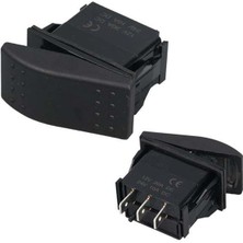Powermaster Sembolsüz Işıksız Yaylı 3 Pinli On-Off 12-24V Marin Switch