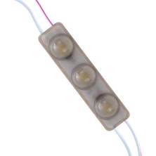 Powermaster 12 Volt 1.5 Watt Soğuk Beyaz Yanıp Sönen Parlak Tek Renk 6916 - 2835 69 x 16 mm IP65 160 Derece Modül LED