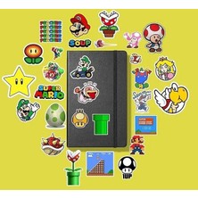 Mario Sticker Paketi /bullet Journal Defter Çıkartma Ajanda Laptop Etiket