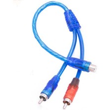 Anfi Y Rca Kablo 1 Dişi 2 Erkek 25 cm Silikon Kablo
