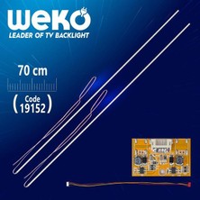 Universal 3'lü Kesilebilir 70 cm (42''-55'' Arası) 2 x Çubuk Eled - Driver