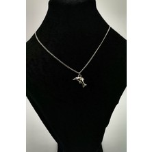 Gümüş Zincir Yunus Figürlü Kolye
