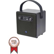 BTS-1688 Yeşil Mikrofonlu Karaoke Bluetooth Hoparlör
