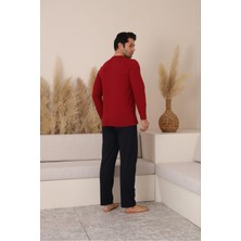 Erkek Pamuklu Baskılı Alt Üst Pijama Takımı