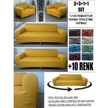 %100 Pamuk Fransız Kumaş 3+3+1+1 Komple Giydirme Kanepe&çekyat, Bohem, Porto, Vb Model Koltuk Kılıfı