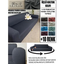 %100 Pamuk Fransız Kumaş 3 Lü Komple Giydirme Kanepe & Çekyat, Bohem, Porto, Vb. Model Koltuk Kılıfı