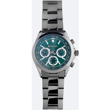 Avva Erkek Siyah Hediye Kutulu Metal Kordonlu Kol Saati B009035