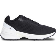 Calvin Klein Siyah - Beyaz Erkek Sneaker Hıke Runner Tech Knıt