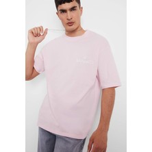 DeFacto %100 Pamuk Loose Fit Baskılı Tişört F5732AX25AU
