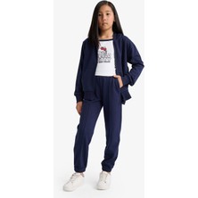 DeFacto Kız Çocuk Beli Lastikli Basic Düz Okul Jogger Eşofman Altı X9036A625AU