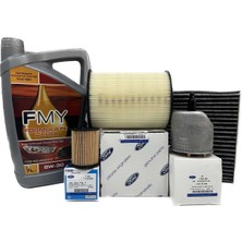 Ford Connect 1.6 Tdci Dizel Filtre Bakım Seti Hava+Yağ+K.polen+Yakıt Filtresi+Motor Yağı