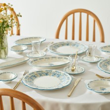 Bella Maison Liana Stoneware 26 Parça 6 Kişilik Kahvaltı Takımı Mavi