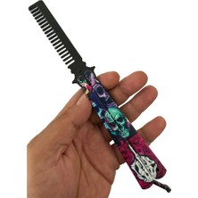 Kaufhier Metal 21 cm Kelebek Tarak Kurukafa Tasarımlı