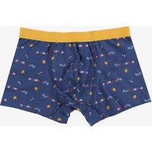 Erkek Çocuk Pamuklu Uzay Baskılı 3'lü Boxer
