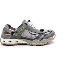 Humtto Erkek Trekking Spor Sandalet Ayakkabı Haki Deri Eva Taban ile Günlük Kullanım İçin
