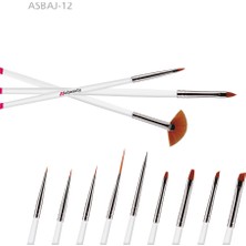 Asbeauty Tırnak Sanatı Tasarım Fırça Seti 12