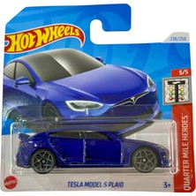 Hot Whells Hot Wheels Tesla Model S Palaid 1/64 Metal Araba Modeli Detaylı Tasarım ile Koleksiyonluk