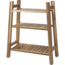 IKEA Storedamm Raf Ünitesi Akasya 60 x 71 cm Doğal Ahşap Yer Tasarruflu Banyo Organizer