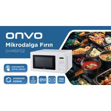 Onvo OVMDF02 20LT Dijital Mikrodalga Fırın - Beyaz