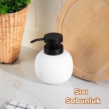 Porsima 3119 Banyo ve Mutfak Sıvı Sabunluk 450ML Beyaz