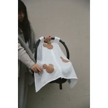Teddy Souris Fermuarlı 2 Kat Müslin Puset Örtüsü