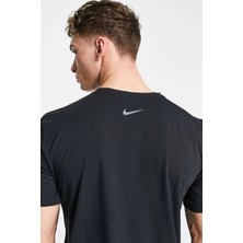 Nike Yoga Dri Fit Sports Men's T-Shirt Erkek Yoga Antrenman Tişört Siyah