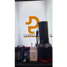 Q-Max PS-3700 Şarj Edilebilir Pofesyonel Avcı Zoomlu El Feneri