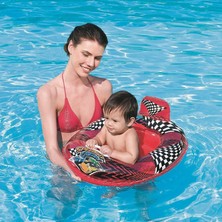 Araba Şeklinde Baby Float Ayak Geçmeli Tutunmalı / Bestway 34054 Speedway Friends Care Seat