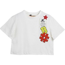 Bad Bear Lily Beyaz Kız Çocuk Tişört