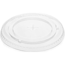 Packtory Pet Bardak Kapağı (+) Delikli (95 Mm) 50 Adet