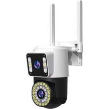4mp Yoosee Çift Lens Ip Kamera - Wıfı Açık Otomatik İzleme, Su Geçirmez Kablosuz Güvenlik Ev Kamerası, Renkli Gece Görüş