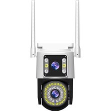 4mp Yoosee Çift Lens Ip Kamera - Wıfı Açık Otomatik İzleme, Su Geçirmez Kablosuz Güvenlik Ev Kamerası, Renkli Gece Görüş