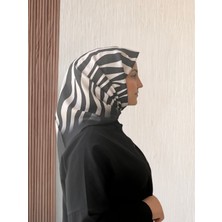 Zebra Desen Twill Eşarp- Sarqa Scarft
