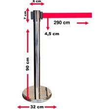 Krom Şerit Bariyer 3mt , Yönlendirme Bariyeri, Şerit Bariyer, Protokol Bariyeri