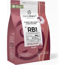 Callebaut Ruby Rb1 Kuvertür Drop Çikolata 2,5 Kg