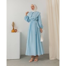 Bebe Yaka Detaylı Elbise MR6002