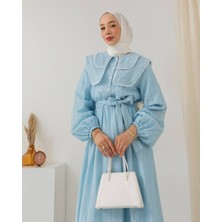Bebe Yaka Detaylı Elbise MR6002