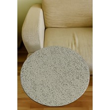 Yuvarlak Pvc Dantelli Sehpa Örtüsü Çeyizlik Dekoratif Kaliteli Lüx Dekoratif Masa Örtüsü