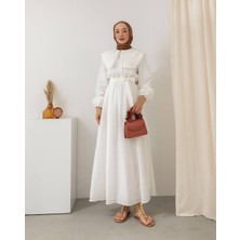 Bebe Yaka Detaylı Elbise MR6002