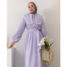Bebe Yaka Detaylı Elbise MR6002