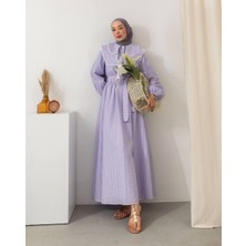 Bebe Yaka Detaylı Elbise MR6002