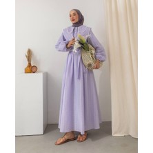 Bebe Yaka Detaylı Elbise MR6002