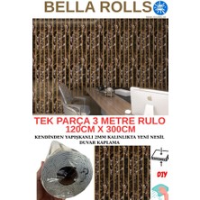 120CMX300CM Tek Parça Yapışkanlı Rulo Gold Çizgili Mermer Desenli Duvar Paneli Kağıdı Beykent QM0134