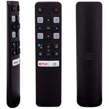 Zibox Tcl RC 802V FMR1 50'' - 55'' Android Tv Netflix Tuşlu Sesli Kontrol Akıllı Lcd Led Tv Kumanda