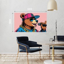 Rapçi Ayı 01 Çerçevesiz 50X30 cm Pvc Tablo